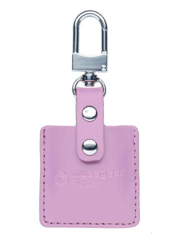 musegear Bluetooth-Schlüsselfinder "Finder 2" in rosa Ledertasche