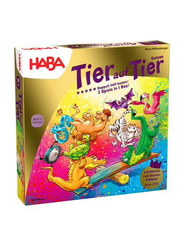 Haba Spiel Tier auf Tier Deluxe in mehrfarbig