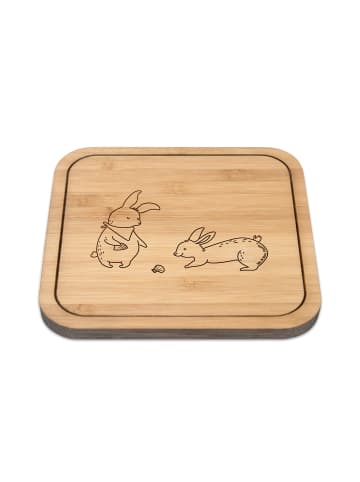 Mr. & Mrs. Panda Untersetzer Aus Kork Hasen Muschel ohne Spruch in Transparent