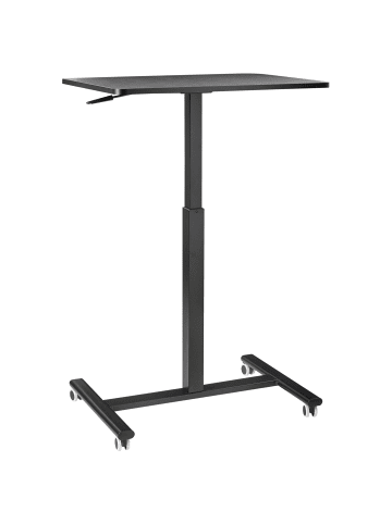 Beliani Verstellbarer Laptopständer ACADEMIA in Schwarz - (W) 65 x (H) 73 x (L) 48 cm