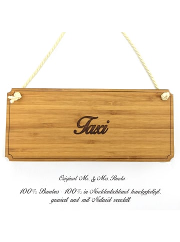 Mr. & Mrs. Panda Wegweiser Taxi mit Spruch in Keine Angabe