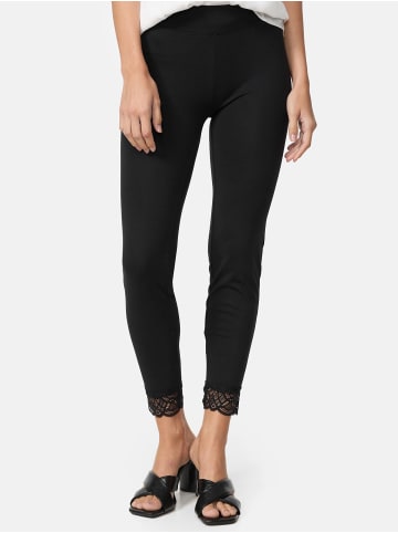 Nur Die  7/8-Leggings Relax & Go mit Spitze in Schwarz