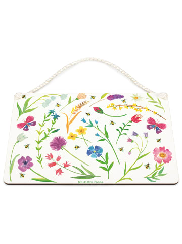 Mr. & Mrs. Panda Türschild Frühling mit Spruch in Bunt