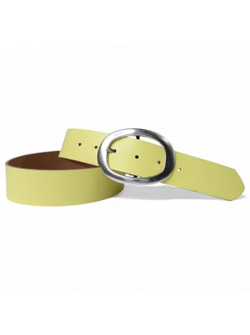 FRONHOFER Ledergürtel in Lemon