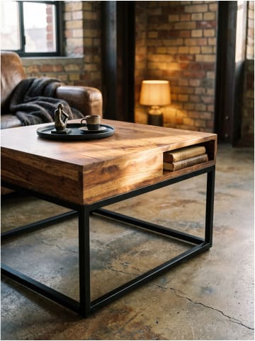 KADIMA DESIGN Couchtisch quadratisch, handgefertigt