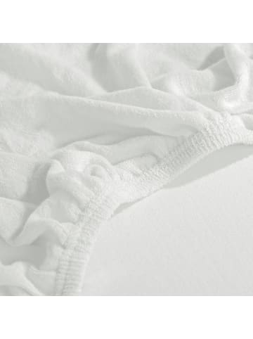 Erwin Müller Frottee Spannbettlaken Füssen in weiß