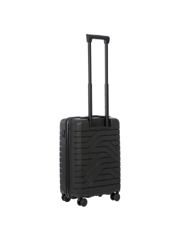 BRIC`s BY Ulisse - 4-Rollen-Kabinentrolley 55 cm (grey blue) in schwarz