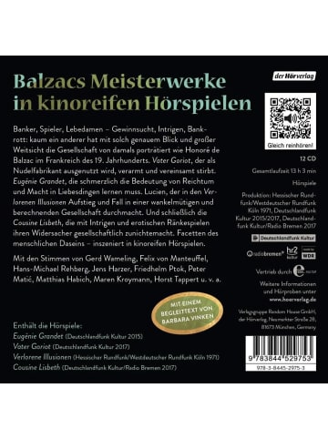 der Hörverlag Die große Hörspiel-Edition | Vater Goriot - Cousine Lisbeth - Eugénie Grandet...