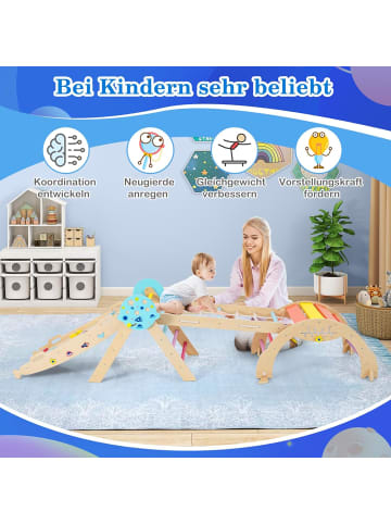COSTWAY 8-in-1 Montessori Kletterdreieck in Bunt