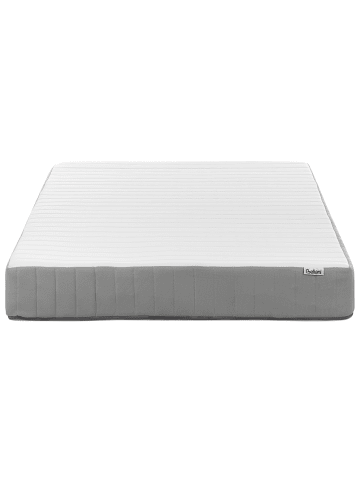Beliani Matratze BREEZ in Weiß/Grau - (W) 90 x (H) 20 x (L) 200 cm