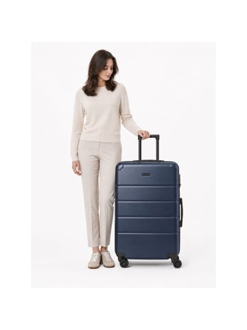 Police Dublin 4 Rollen Trolley L 75 cm mit Dehnfalte dark blue