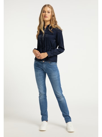 usha BLUE LABEL Damen Schlupfbluse in Marine