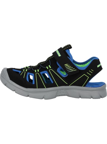 Skechers Sandaletten in black/blue & lime