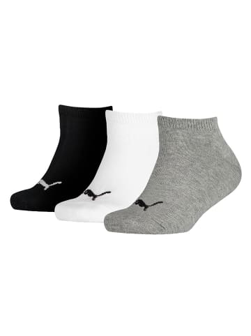 Puma Socken 3er Pack in Grau/Weiß/Schwarz