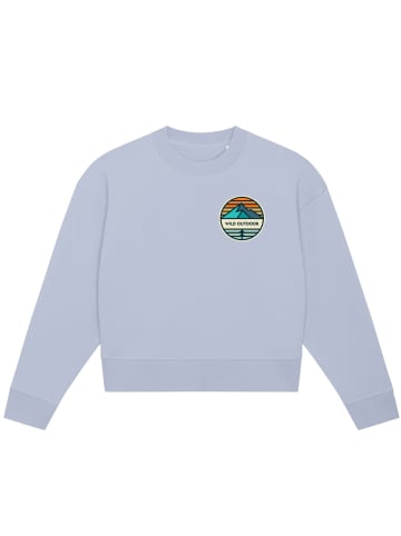 wat? Apparel Sweatshirt Wild outdoor in Serene Blue