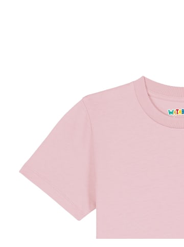 wat? Apparel T-Shirt Mädchen mit Luftballon in Rosa