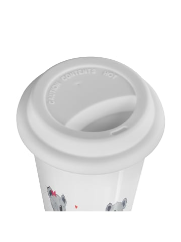 Mr. & Mrs. Panda Kaffeebecher To Go Koala Familie zwei mit Spruch in Weiß