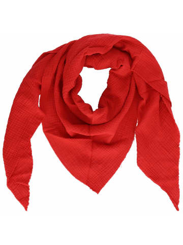 COFI 1453 Lian Schal Halstuch Elagentes Modeaccessoires aus 100% Baumwolle in Rot