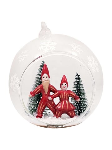 Greengate Weihnachtskugel JUANA Glaskugel mit Figur 10 cm
