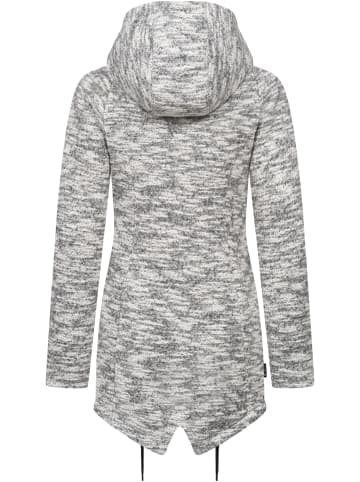 ragwear Kapuzenstrickjacke Wingi Melange in Ash