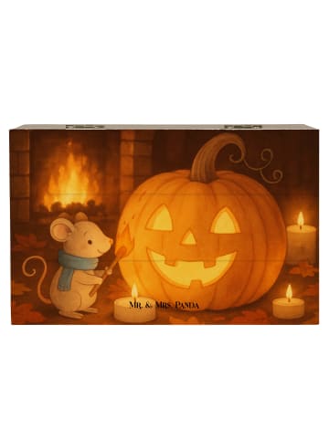 Mr. & Mrs. Panda Geschenkbox Kürbis Maus Design ohne Spruch in Weiß