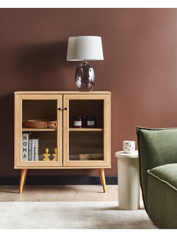 Beliani Vitrine ALBANY in Braun - (W) 80 x (H) 84 x (L) 40 cm