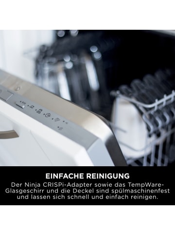 NINJA Heißluftfritteuse Crispi FN101EUST in braun