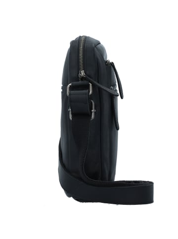 The Chesterfield Brand Wax Pull Up Umhängetasche Leder 21 cm in schwarz