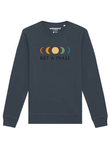 wat? Apparel Sweatshirt Not a Phase in India Ink Grey