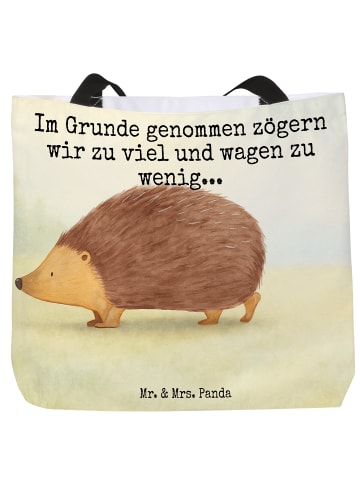 Mr. & Mrs. Panda Schultasche Igel Herzen Design mit Spruch in Weiß