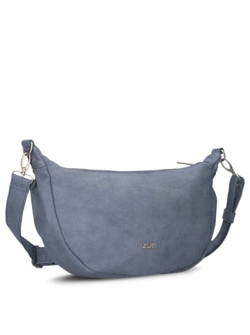 Zwei Mademoiselle M70 - Umhängetasche 34 cm (leo) in nubuk-sky