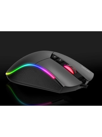 Inca INCA IMG-GT19 RGB 7D Makro-Tasten Profiosonelle Gaming-Maus schwarz in schwarz