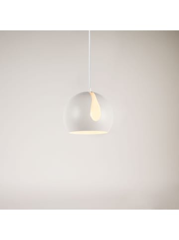 s.LUCE Pendelleuchte Ball tauschbarer Schirm in Weiß