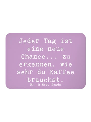 Mr. & Mrs. Panda Kühlschrankmagnet Spruch Motivation und Kaffee ... in Lavendeltraum