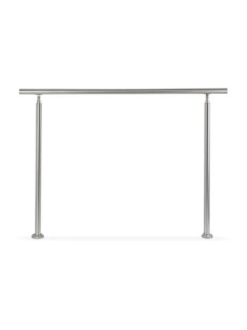 relaxdays Treppengeländer in Silber - (L)150 x (H)108 cm