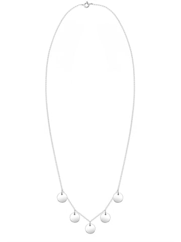 Elli Halskette 925 Sterling Silber Geo, Kreis, Plättchen in Silber