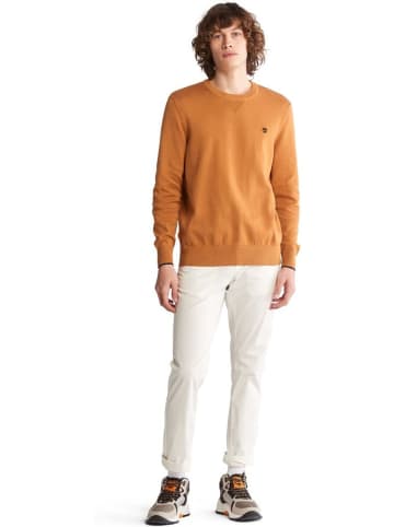 Timberland Pullover "TFO Cotton Crew Neck Sweater" in Beige