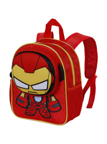 Marvel Rucksack Iron Man Bobblehead-Pocket in rot