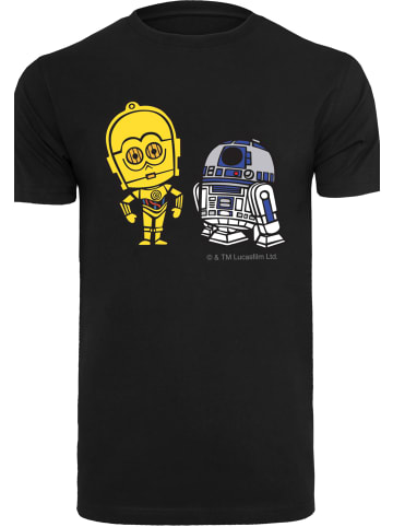 F4NT4STIC T-Shirt Star Wars Resistance Droids Chest Print in schwarz