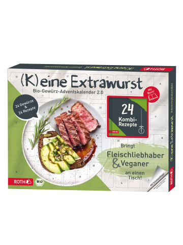 ROTH Gewürz Adventskalender "(K) eine Extrawurst" mit Buch in Bunt
