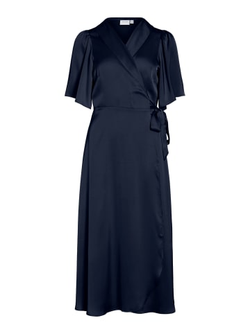 Vila Kleid mit V-Ausschnitt in Navy Blazer