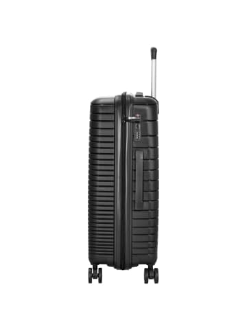 D&N Travel Line 4600 - 4-Rollen-Trolley M 65 cm (black) in schwarz