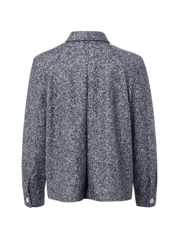 März Strick-Hemdjacke in anthrazit weiß - 0001