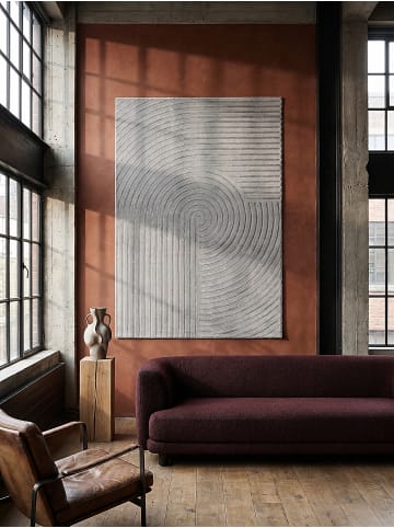 KADIMA DESIGN Teppich Kurzflor Geometrisch pflegeleicht Wohnzimmer Schlafzimmer Flur in Grau
