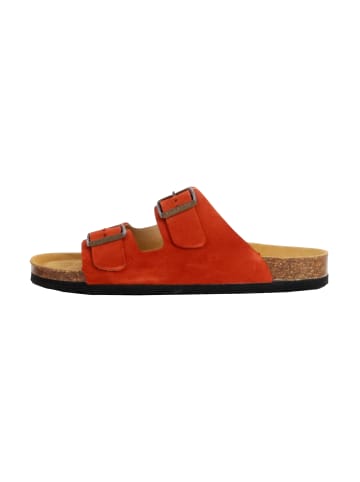 Plakton Beta Lederpantoletten Rot