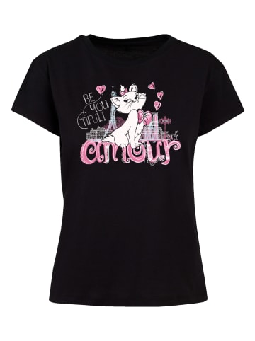 F4NT4STIC Ladies Box Tee Disney Aristocats Amour in schwarz