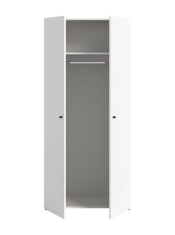 ebuy24 Kleiderschrank Darwin Weiß 80 x 51 cm