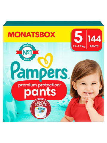 Pampers Monatsbox Pants, "Premium Protection", Größe 5, 144 Stück, 12kg - 17kg