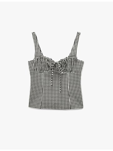 KOTON TANKTOPS in Schwarz Karomuster