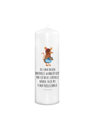 Mr. & Mrs. Panda Kerze Maus Kekse mit Spruch in Weiß